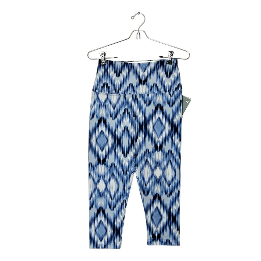 Lyssé Tummy Control Capri Print Leggings in Watercolor - Sz S - New